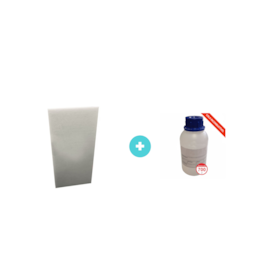 1 PLC LÃ DE PET SOUND 1200 X 600 X 50 MM BRANCO 25kg/m³ + COLA INCOMBUSTIVEL 0,5L