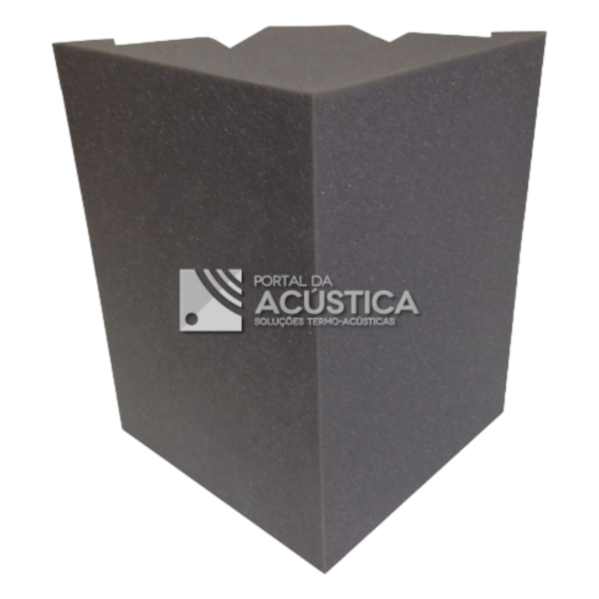 Absorvedor de Canto Bass Trap de Espuma PU 300 x 300 x 400 mm Densidade 23 kg/m3 para Estúdio e Tratamento Acústico