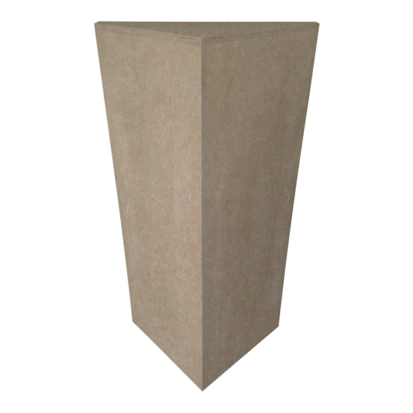 Absorvedor de Canto Bass Trap Triangular de Madeira s/ Revestimento - 1013 x 610 x 430 mm