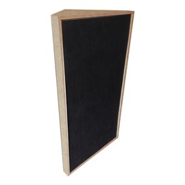 Absorvedor de Canto Bass Trap Triangular de Madeira s/ Revestimento - 1013 x 610 x 430 mm