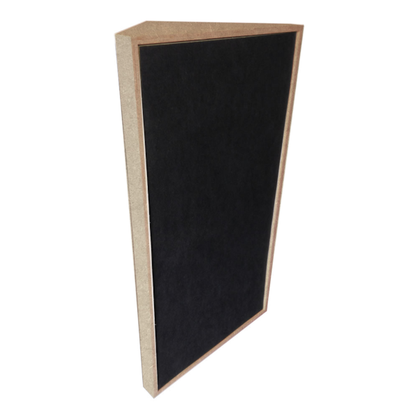 Absorvedor de Canto Bass Trap Triangular de Madeira s/ Revestimento - 1013 x 610 x 430 mm Absorvedor de Canto Bass Trap Triangular de Madeira s/ Revestimento - 1013 x 610 x 430 mm