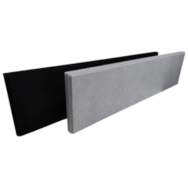 Baffle Biombo Lã de PET 1200 x 300 mm Preto