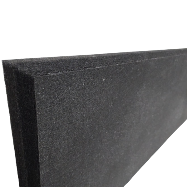 Baffle Biombo Lã de PET 1200 x 300 mm Preto