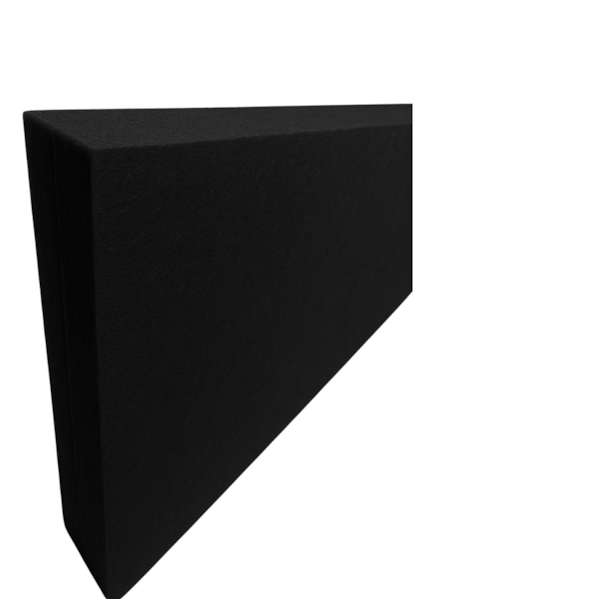 Baffle Biombo Lã de PET 1200 x 300 mm Preto