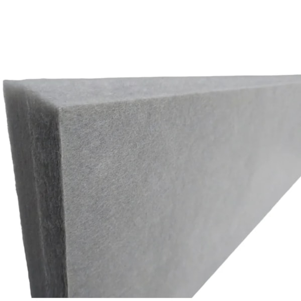 Baffle Biombo Lã de PET 300 x 1200 mm Cor Argento