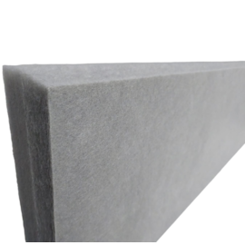 Baffle Biombo Lã de PET 300 x 1200 mm Cor Argento