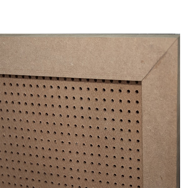 Chapa Perfurada Eucatex Pegboard Com Moldura 1220 x 610 x 20 mm Cor Natural