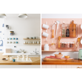 Chapa Perfurada Eucatex Pegboard Com Requadro 340 x 200 mm Cor Branco Glacial