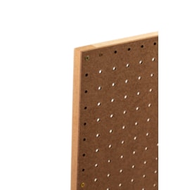 Chapa Perfurada Eucatex Pegboard Com Requadro 610 x 610 x 20mm