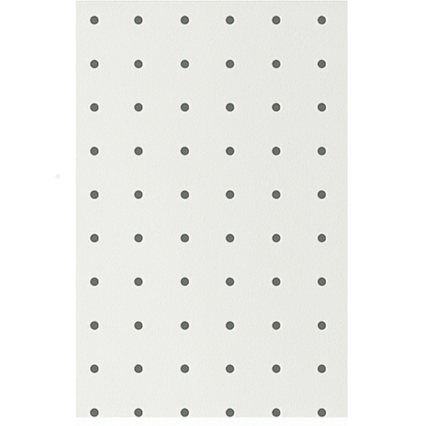 Chapa Perfurada Pegboard - 120 x 60 cm Branco Glacial