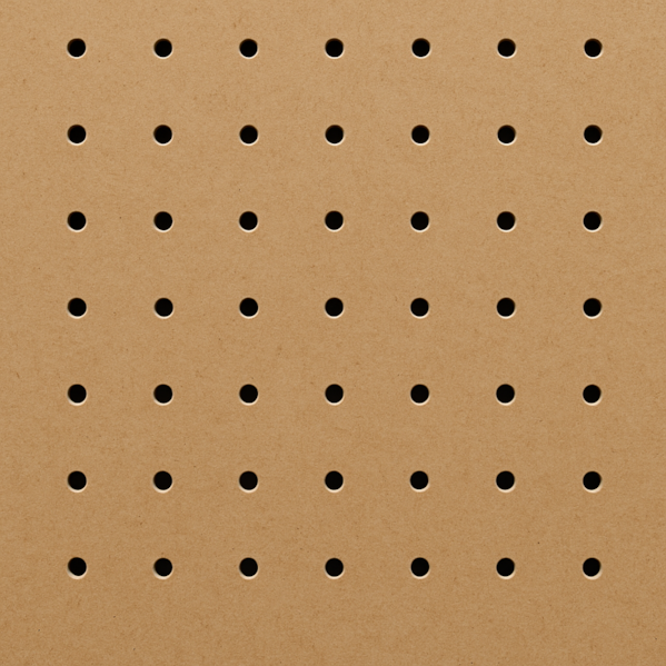 Chapa Perfurada Pegboard - 120 x 60 cm - Natural