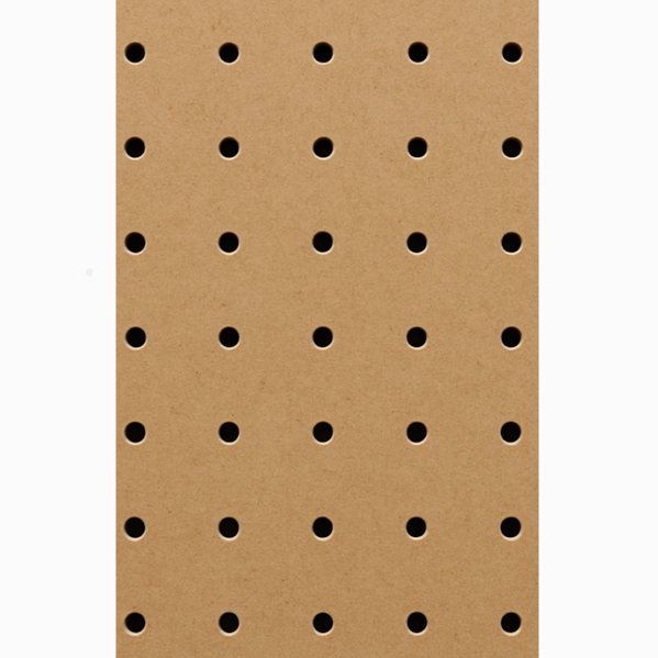 Chapa Perfurada Pegboard - 120 x 60 cm - Natural