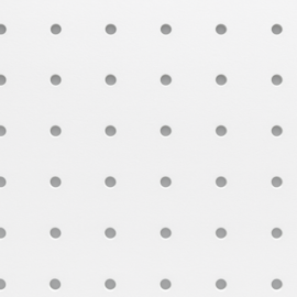 Produto Chapa Perfurada Pegboard - 1220 x 610 x 3 mm - Branco Glacial
