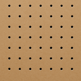 Chapa Perfurada Pegboard - 1220 x 610 x 3 mm - Natural