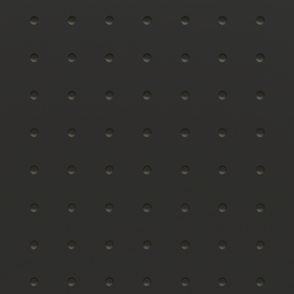 Chapa Perfurada Pegboard  1220 x 610 x 3 mm - Preto
