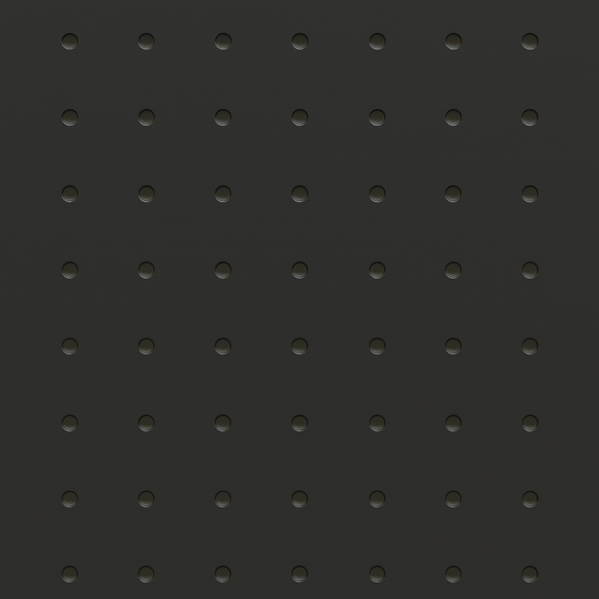 Chapa Perfurada Pegboard  1220 x 610 x 3 mm - Preto