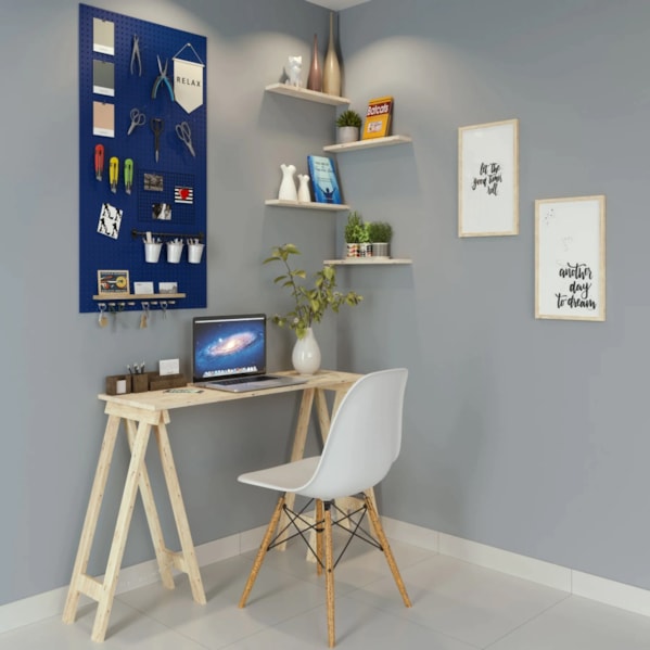 Chapa Perfurada Pegboard Cor Azul Madagaskar 1220 x 610 mm