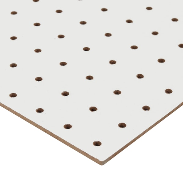 Chapa Perfurada Pegboard Cor Branco Glacial 600 x 600 mm