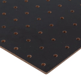 Chapa Perfurada Pegboard Cor Preto 1200 x 600 mm