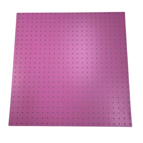 Chapa Perfurada Reta 60 x 60 Cor Rosa