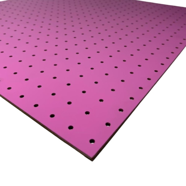 Chapa Perfurada Reta 60 x 60 - Rosa