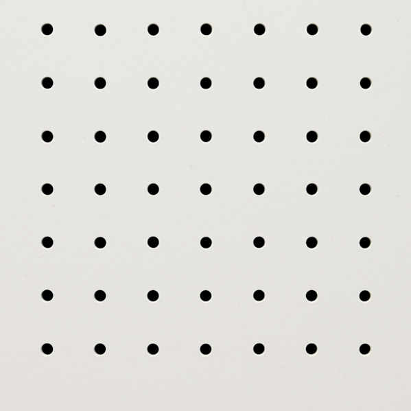 Chapa Perfurada Reta UV - 60 x 60 cm - Branco Glacial