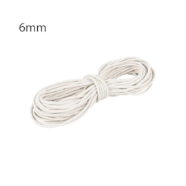 CORDA POLIESTER 06MM X  50MT BRANCA