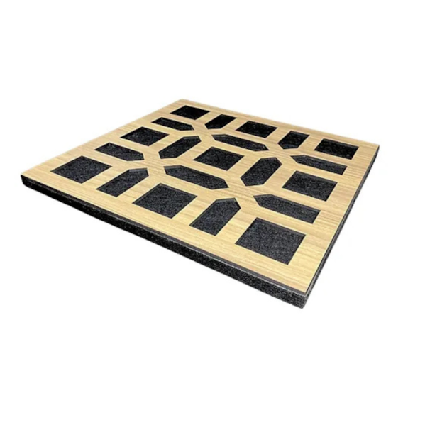 Difusor Acústico Barcelona 50 x 50 x 4 cm Profissional MDF para Redução de Reverberação