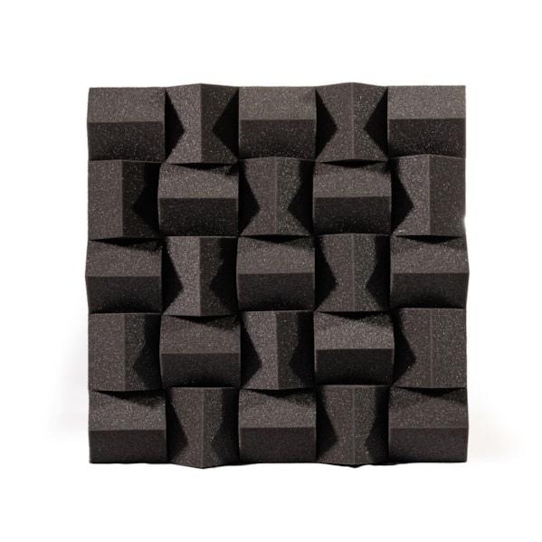 Difusor Space PU 500 x 500 x 65 mm Densidade 23 kg/m3 para Home Studio e Streaming