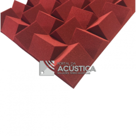 Difusor Space PU  500 x 500 x 65 mm Desnsidade 23 kg/m3  Cores para Home Studio e Podcast