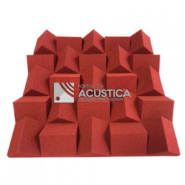 Difusor Space PU  500 x 500 x 65 mm Desnsidade 23 kg/m3  Cores para Home Studio e Podcast