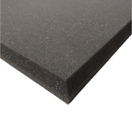Espuma Acústica PU Lisa Para Estúdio 500 x 500 x 25mm Densidade 23 kg/m³ Cor Natural