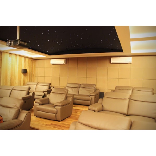 Espuma Acústica PU Lisa Para Estúdio 500 x 500 x 25mm Densidade 23 kg/m³ Cor Natural