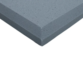 Espuma Melamina Lisa Antichamas 625 x 625 x 50 mm Densidade 11 kg/m3 Cor Cinza Fog Profissional para Redução de Eco