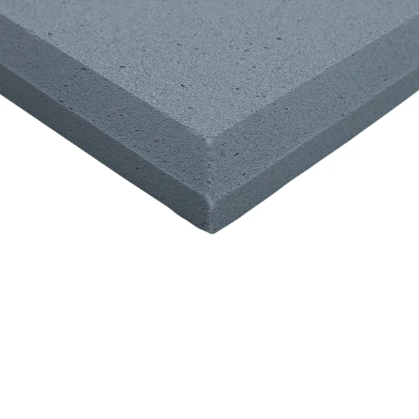 Espuma Melamina Lisa Antichamas 625 x 625 x 50 mm Densidade 11 kg/m3 Cor Cinza Fog Profissional para Redução de Eco