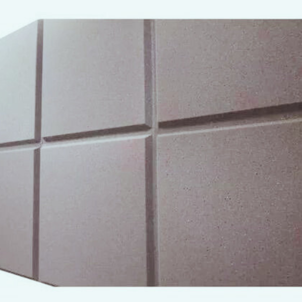 Espuma Melamina Lisa Cor Cinza Elefante 625 x 625 x 50 mm Densidade 11kg/m3