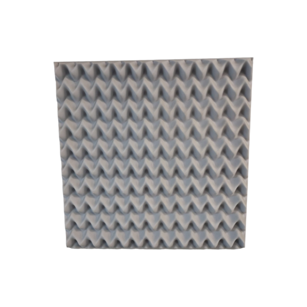 Espuma Melamina Senoidal Antichamas 625 x 625 x 25 mm 11 kg/m3 Cor Natural