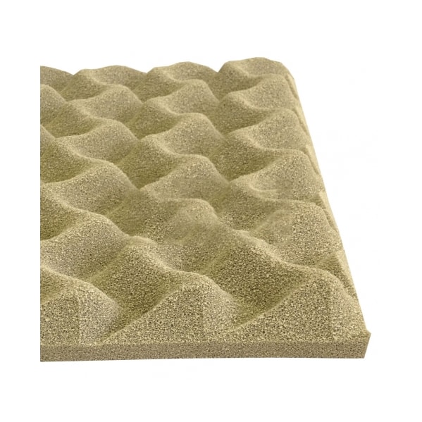 Espuma PU Senoidal 500 x 500 x 25 mm Densidade 23 kg/m³ Diversas Cores