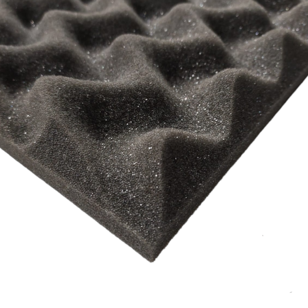 Espuma PU Senoidal 500 x 500 x 25 mm Densidade 23 kg/m3 Cor Natural