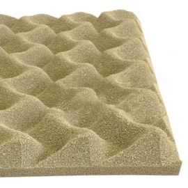 Espuma PU Senoidal 500 x 500 x 25 mm Densidade 23kg/m3 Diversas Cores