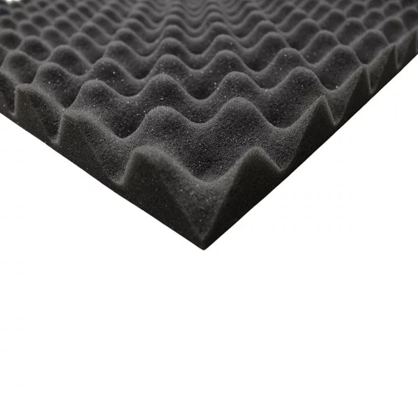 Espuma PU Sinus Caixa de Ovo 500 x 500 x 25 mm Densidade 23kg/m³ para Home Studio e Podcast Espuma PU Sinus Caixa de Ovo 500 x 500 x 25 mm Densidade 23kg/m³ para Home Studio e Podcast