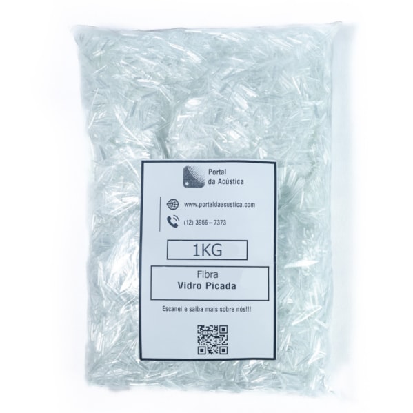 Fibra de Vidro Picada Saco de 1 kg