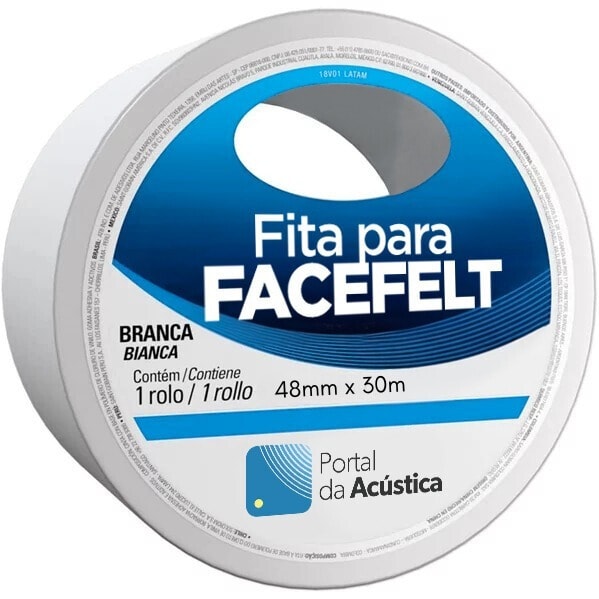 Fita Para Facefelt 48 mm X 30 M - Branca Fita Para Facefelt 48 mm X 30 M - Branca