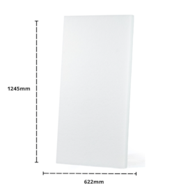 Forro Lã de PET 1245 x 622 x 25mm - 36Kg/m³ - Branco