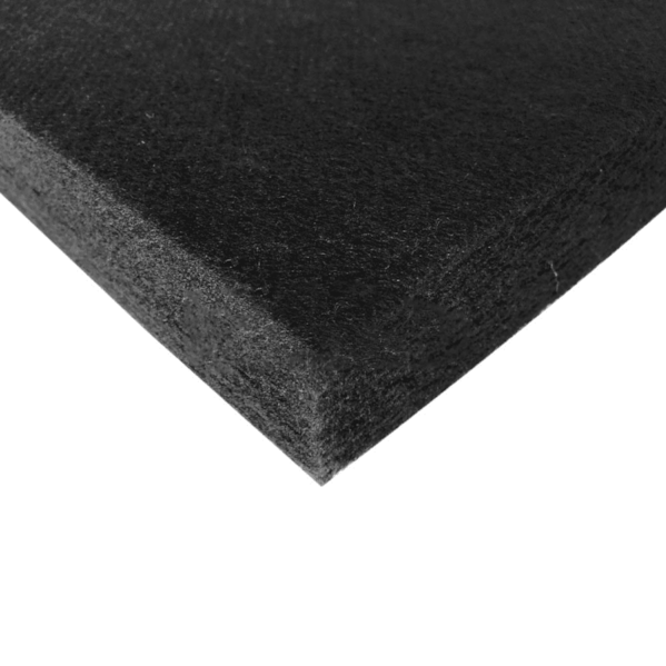 Forro Lã de PET Preto 1245 x 622 x 25 mm Densidade 36 Kg/m³