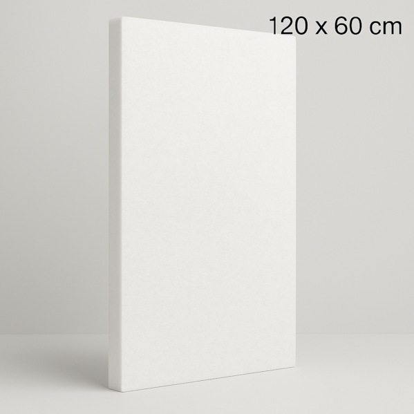 Kit 15 Unidades Placa Lã de PET Branco 1200 x 600 x 50 mm Densidade 35 kg/m3