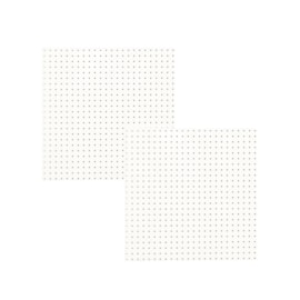 Kit 2 Chapas Perfuradas Pegboard Cor Branco Glacial 610 x 610 x 3 mm