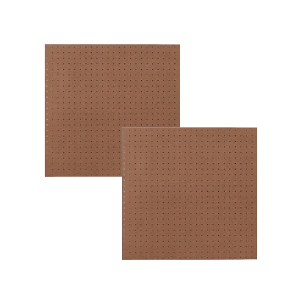 Kit 2 Chapas Perfuradas Pegboard Cor Natural 610 x 610 x 3 mm