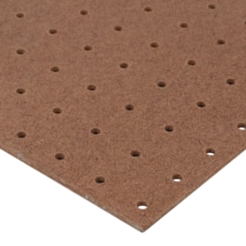 Kit 2 Chapas Perfuradas Pegboard Cor Natural 610 x 610 x 3 mm