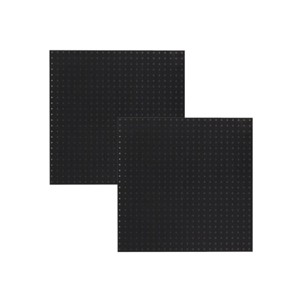 Kit 2 Chapas Perfuradas Pegboard Cor Preto 610 x 610 x 3 mm Kit 2 Chapas Perfuradas Pegboard Cor Preto 610 x 610 x 3 mm
